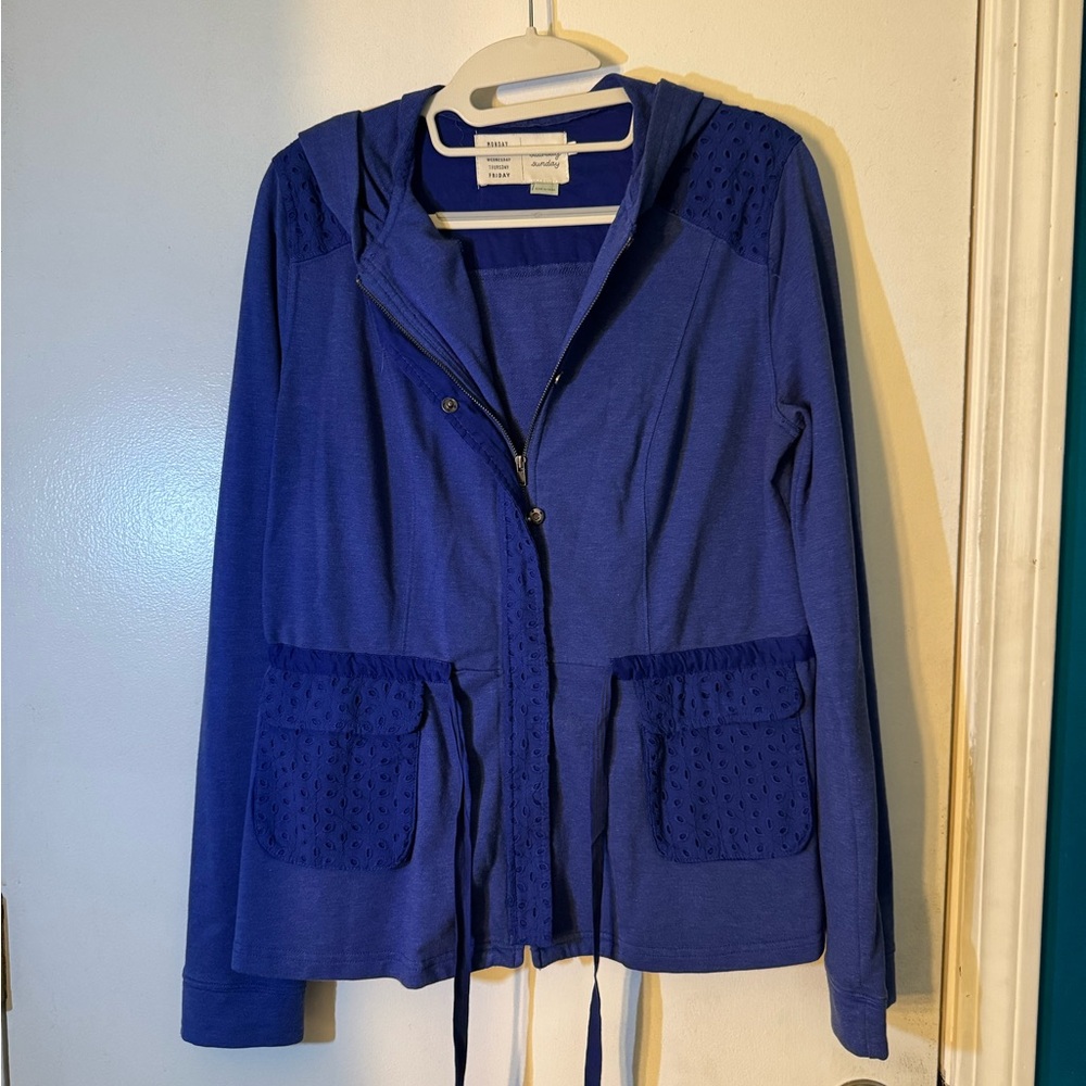 GUC Blue Hooded Sweatshirt by Saturday Sunday